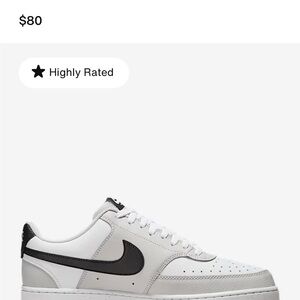 Nike Classic White and Black Sneakers New in box